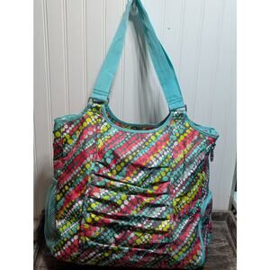 Thirty One Bright Multicolor Multi Purpose Tote Beach Baby Gym Bag
